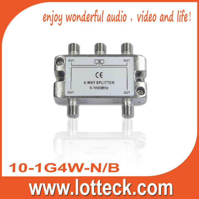 EMS tested 10-1G4W-N/B 4-way splitter