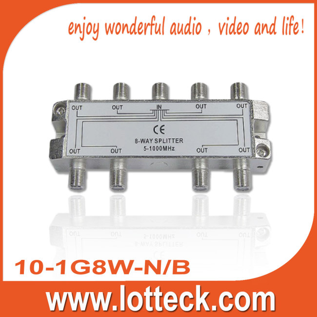 5-1000MHz 10-1G8W-N/B 8 WAY SPLLITER