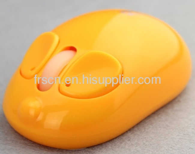 Pink mini cute 2.4Ghz wireless animal shape mouse