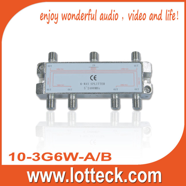 EMC tested 2.4 GHz 6-way splitter