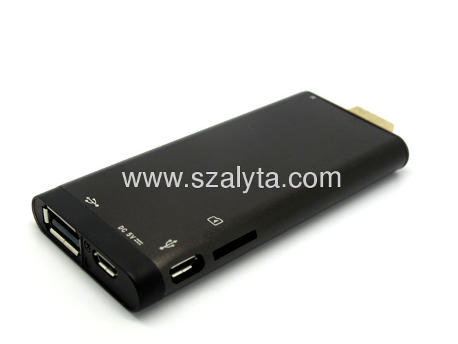 RockChip 3066, up to 1.6GHz, Cortex A9, dual-core CPU + four-core GPU android mini pc