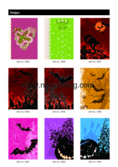 colouful stationery cover design