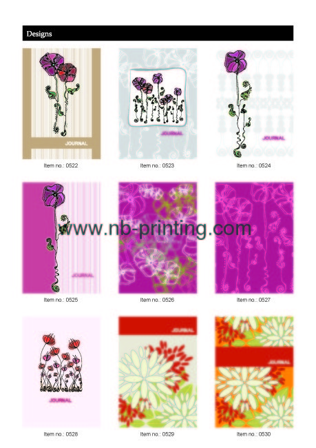 flowers design for notebooks