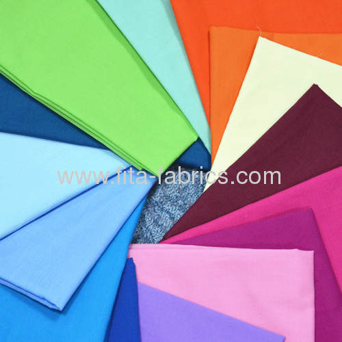 polyester/cotton dyed fabric with green dye