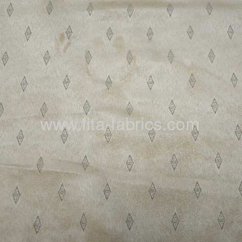 Jacquard Faux Suede Fabric For Sofa or Shoes 