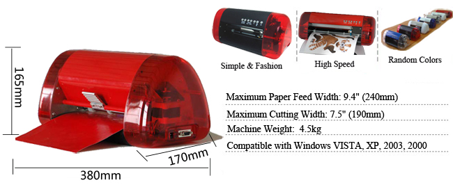 A4 Mini Vinyl Cutter and Plotter with Contour Cut Function