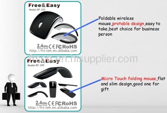 2.4g wireless slim mouse Super wireless thin mouse