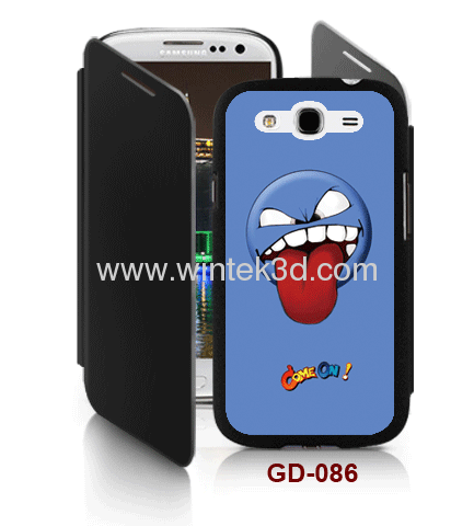 Samsung Galaxy Grand DUOS(i9082) 3d case with cover,movie effect,3d case,pc case rubber coated, with leather cover.
