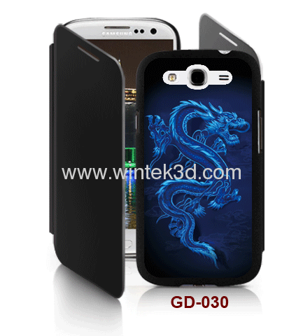 Samsung Galaxy Grand DUOS(i9082) 3d case with cover,3d case,pc case rubber coated, with leather cover.