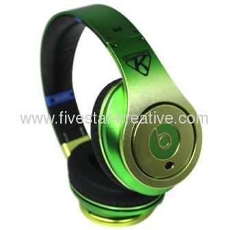 Monster Beats Studio Headphones Gradient Apple Green