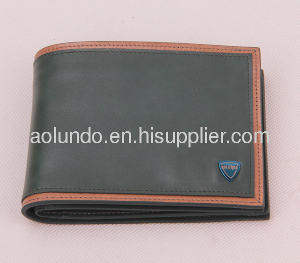 Famous brand men purse genuine leather wallet