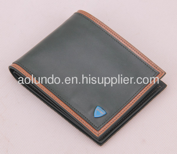 Famous brand men purse genuine leather wallet