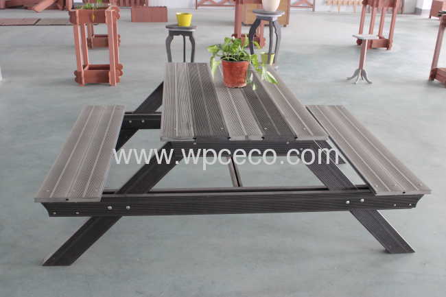  Hotsales!! WPC Garden table and bench seat