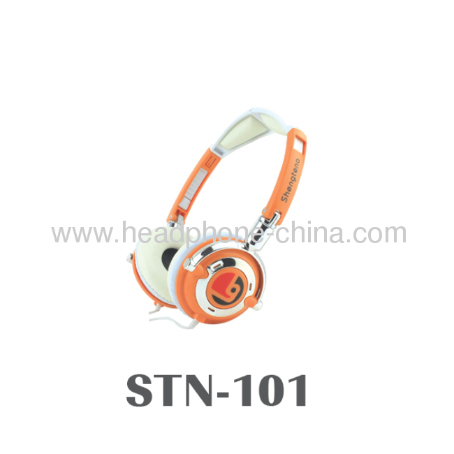 Colorful Foldable Blister Packaging Stereo Over Ear Headphone STN-101