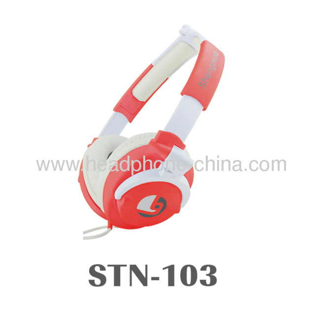 Non-slip Soft Padded Promotional Stereo Over Ear Headphone STN-103