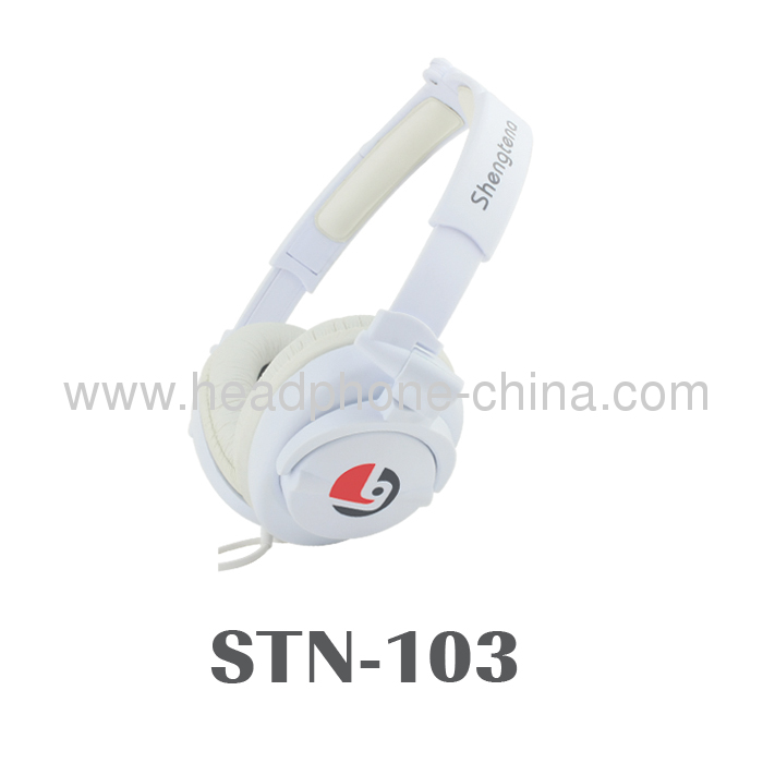 Non-slip Soft Padded Promotional Stereo Over Ear Headphone STN-103