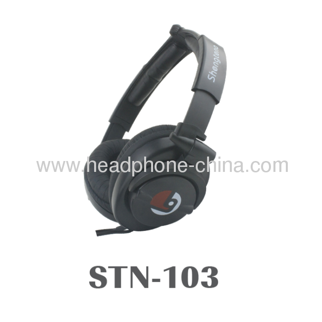 Non-slip Soft Padded Promotional Stereo Over Ear Headphone STN-103