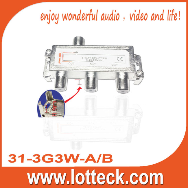 5-2400MHz 31-3G3W-A/B SAT 3-way splitter