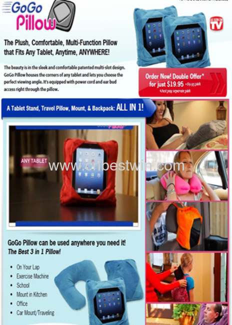 GO GO PILLOW /IPAD PILLOW/AS SEEN ON TV