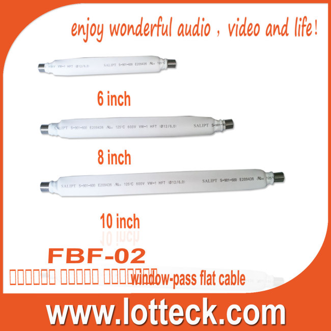 Flat coax cable, for window and door,copper foil ,soldering