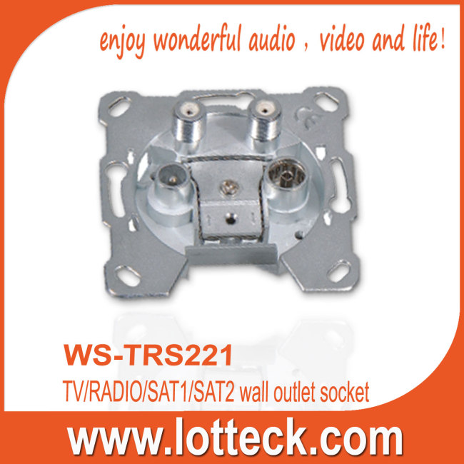 TV/RADIO/SAT1/SAT2WALL OUTLET SOCKET