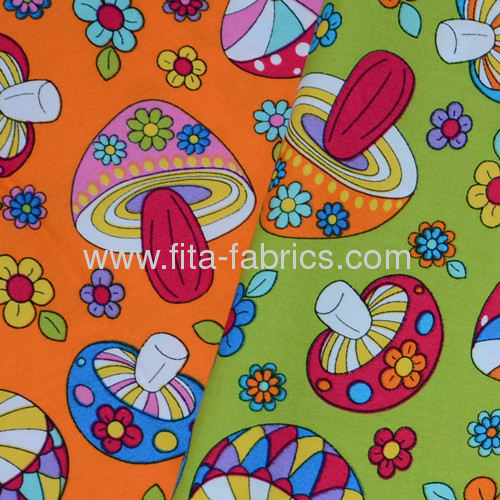 100% Cotton mushroom printedPoplin 32s 40s 50s 60s