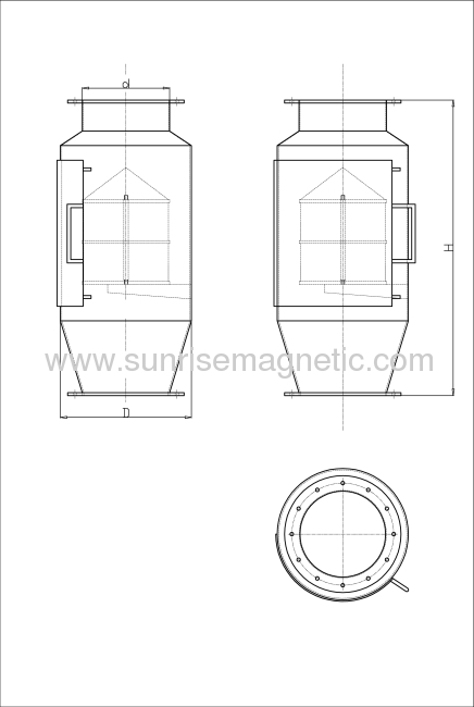 Flour Magneticfilter(bulk loading pipe)