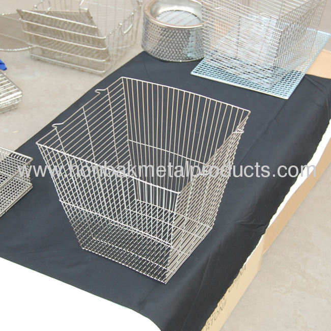 stainless steel industrial wire basket/plain steel wire baskt