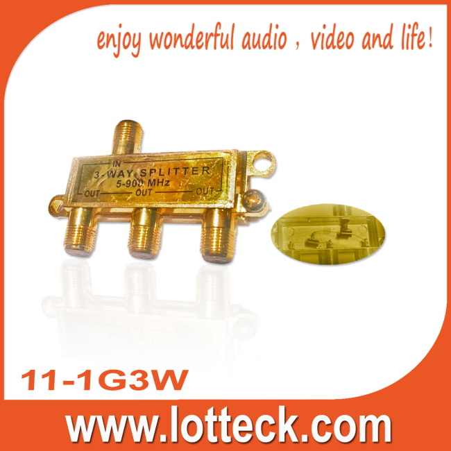 CE Certifcated 5-900MHZ 3-WAY SPLITTER
