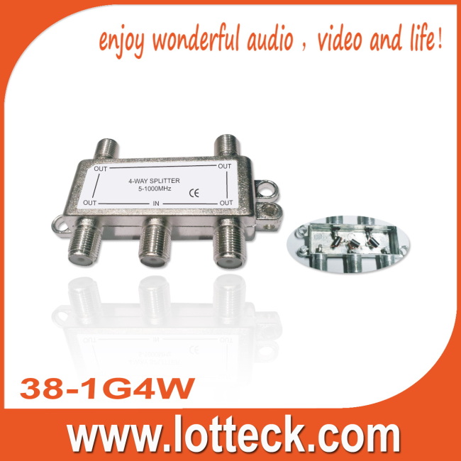 LOTTECK38-1G4W SAT 4-WAY-SPLITTER