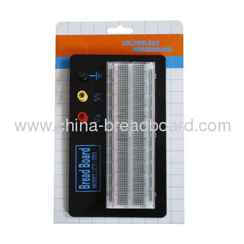 ZYJ-201 - - 830 points clear solderless breadboard