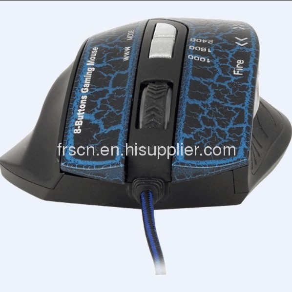 GM-618 high resolution and quality wired gaming mouse with 8 keys 