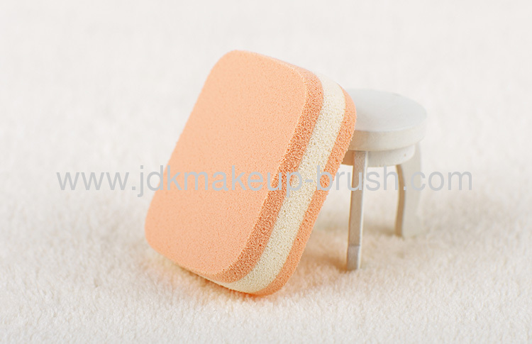 Eco-friendly Three layers Rectangle Cosmetic Sponge