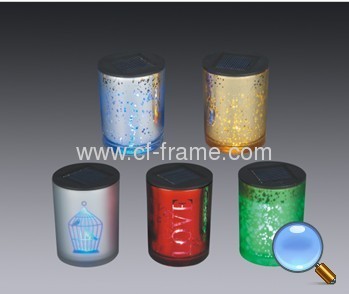 solar glass gift lights 