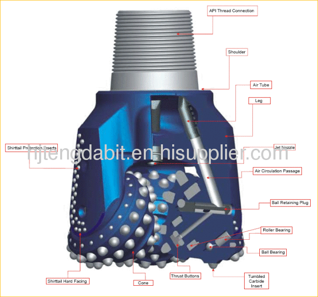 15-1/2TDAS517G TCI tricone bit 