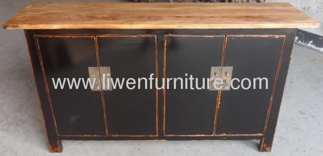 Chinese old elm wood sideboard