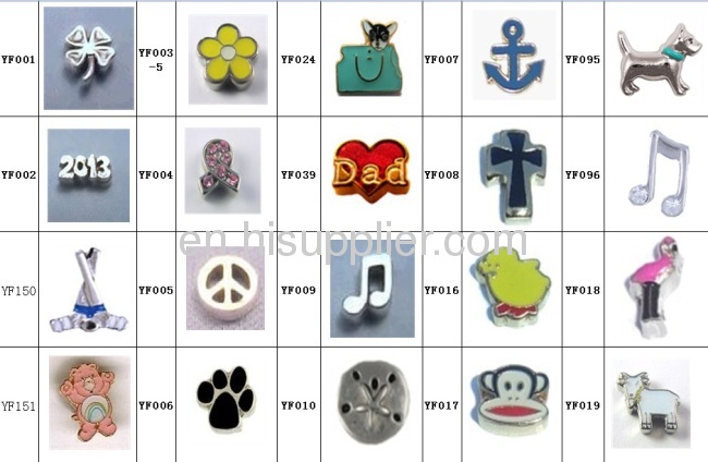 2013 Latest Floating Charms Bulk Wholesale Floating Locket Charms Cheap