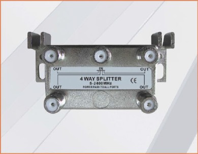 5-2400MHZ LOTTECK 33-3G4W-A/B 4-WAY SPLITTER 