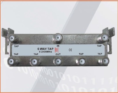 5-2400 MHz LOTTECK 33-3G6T 6-way tap