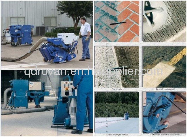 Road surface moving shot blasting machine 