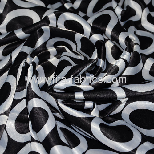 100% Polyester Satin fabric for nightdress, evening dress