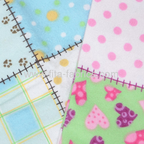 100% cotton Get Edgy flannel fabric for babys