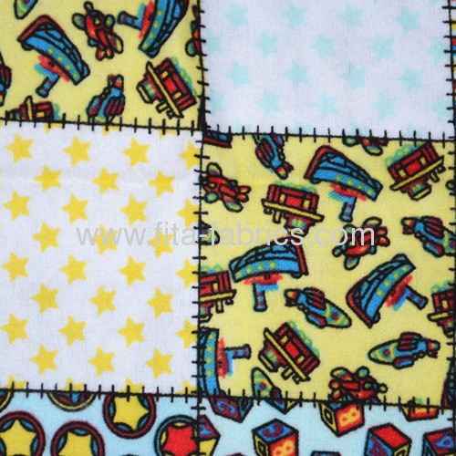100% cotton Get Edgy flannel fabric for babys