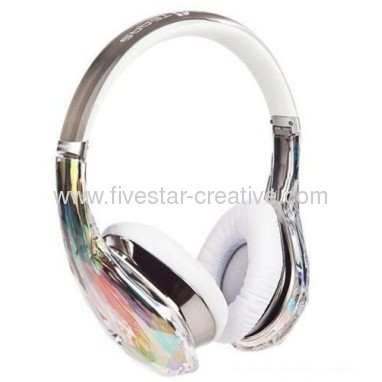 Monster Diamond Tears Edge w/ControlTalk Universal and Apple ControlTalk Headband Headphones-Crystal