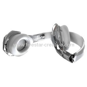 Monster Diamond Tears Edge w/ControlTalk Universal and Apple ControlTalk Headband Headphones-Crystal