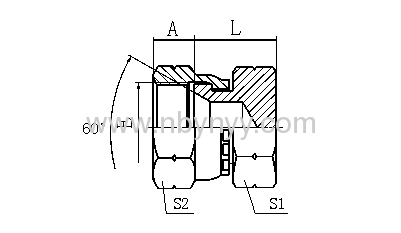 9S JIS GAS FEMALE 60° SEAT PLUG HYDRAULIC ADAPTER FITTING ADAPTOR 