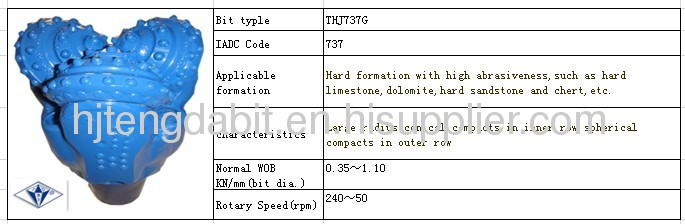 THJ737G tricone rock bit