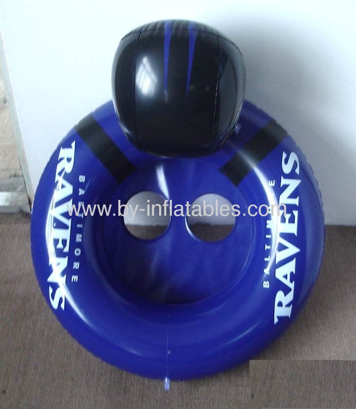 dark blueinflatable swim seat 
