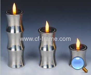 solar bamboo style candle light 