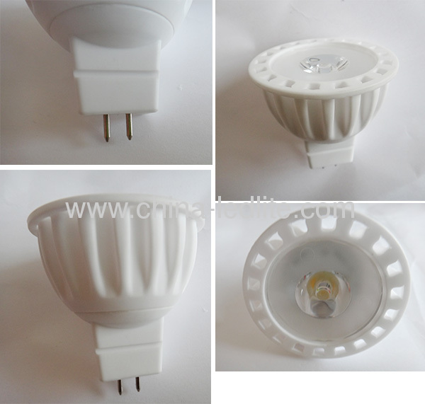 High Power 12VDC Mr16 LED Lamp Cup 1W with CE,RoHS,EMC